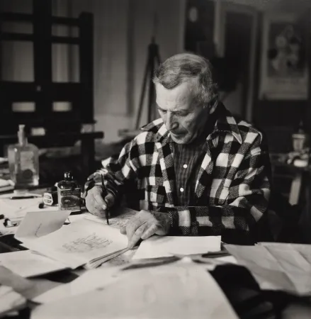 写真 Scheidegger - Marc Chagall, um 1970. 