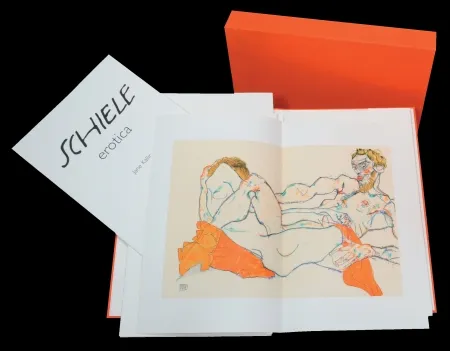 リトグラフ Schiele - EROTICA - Signé au crayon par / Hand-signed in pencil by JANE KALLIR