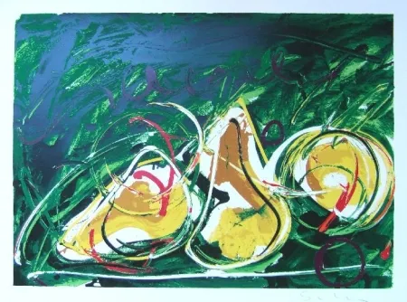 シルクスクリーン Schifano - Apple