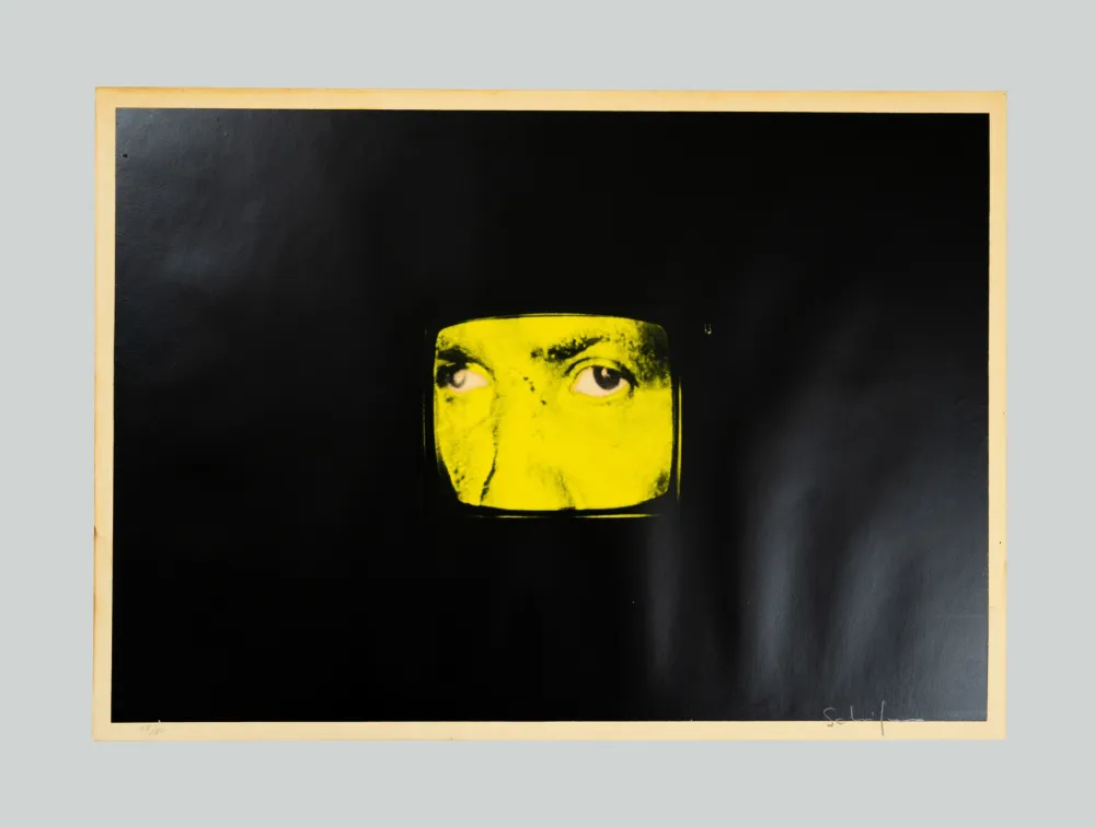 シルクスクリーン Schifano - Composizione