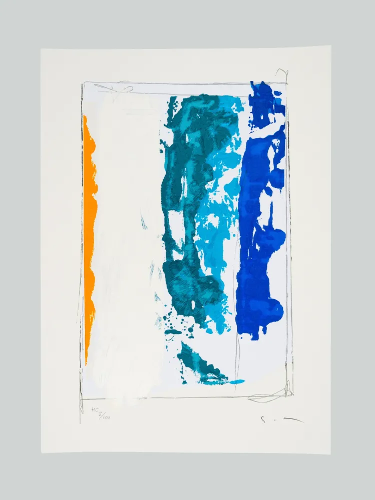 シルクスクリーン Schifano - Composizione