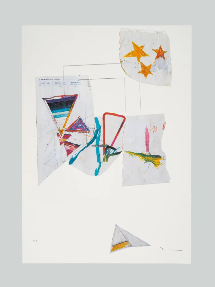 リトグラフ Schifano - Composizione