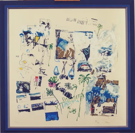 リトグラフ Schifano - Dicembre