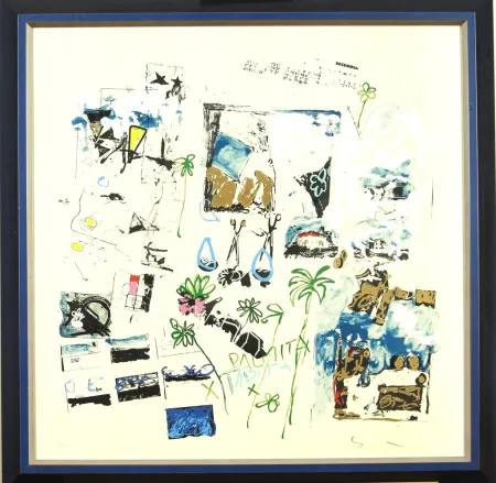 リトグラフ Schifano - Dicembre