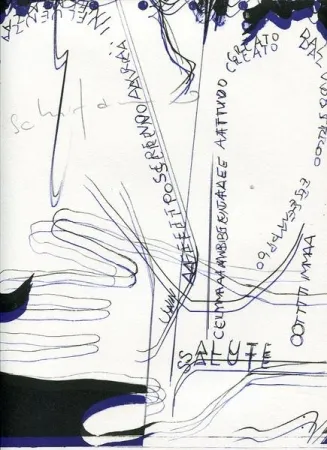 エッチング Schifano - Gli incontri della quercia