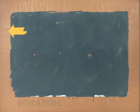 シルクスクリーン Schifano - Indicazione