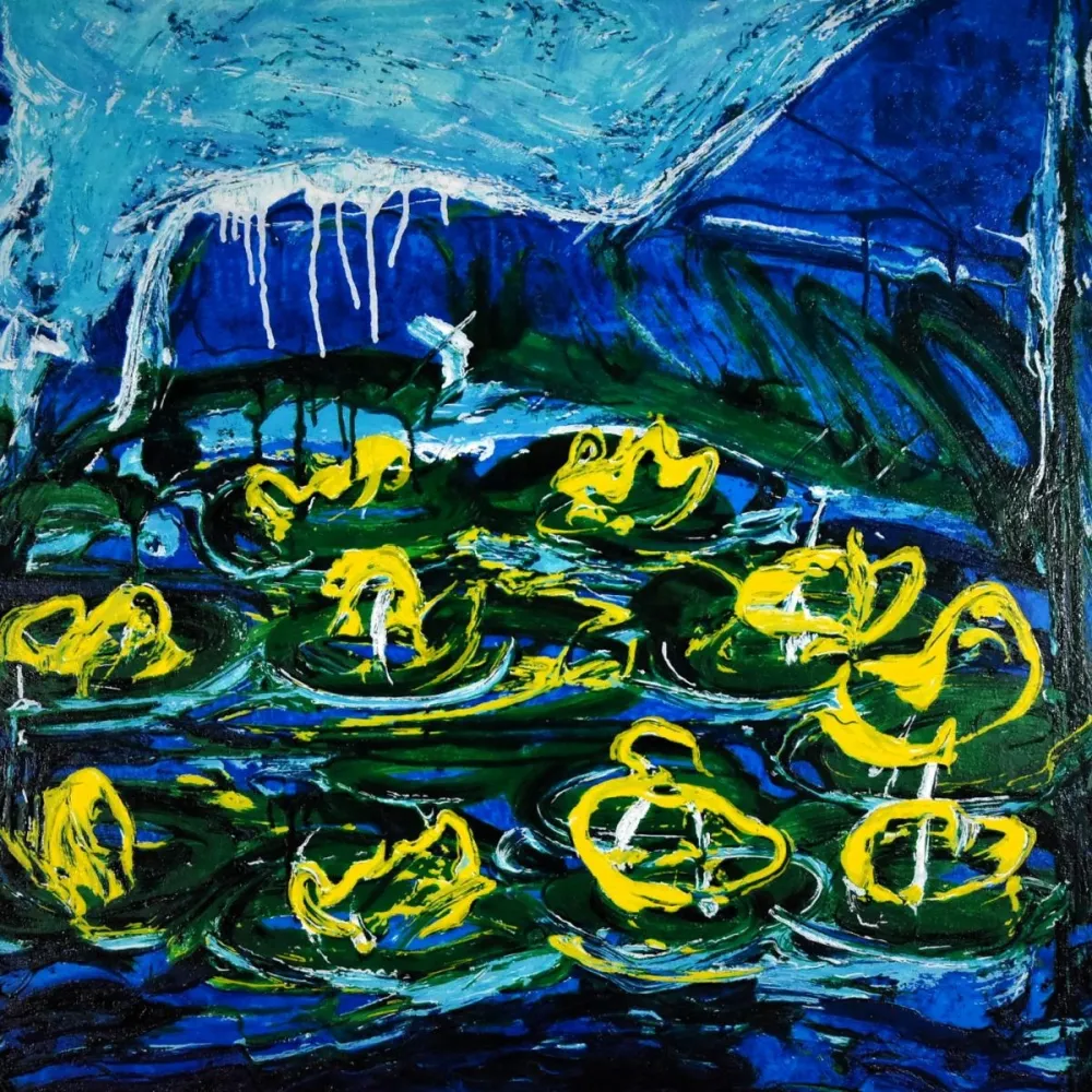 リトグラフ Schifano - Mario Schifano (1934–1998) - Acquatico - Enamel screen printing - 1988