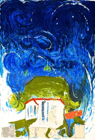 シルクスクリーン Schifano - Mario Schifano (1934–1998) - Casa Dolce - Enamel screen printing and collage - 1997