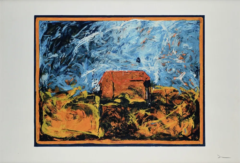 シルクスクリーン Schifano - Mario Schifano (1934–1998) – Casa Sola – Enamel screen printing – 1990