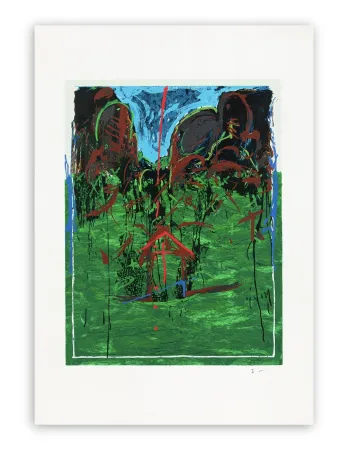 シルクスクリーン Schifano - Mario Schifano (1934–1998) - Casetta - Enamel screen printing - 1993