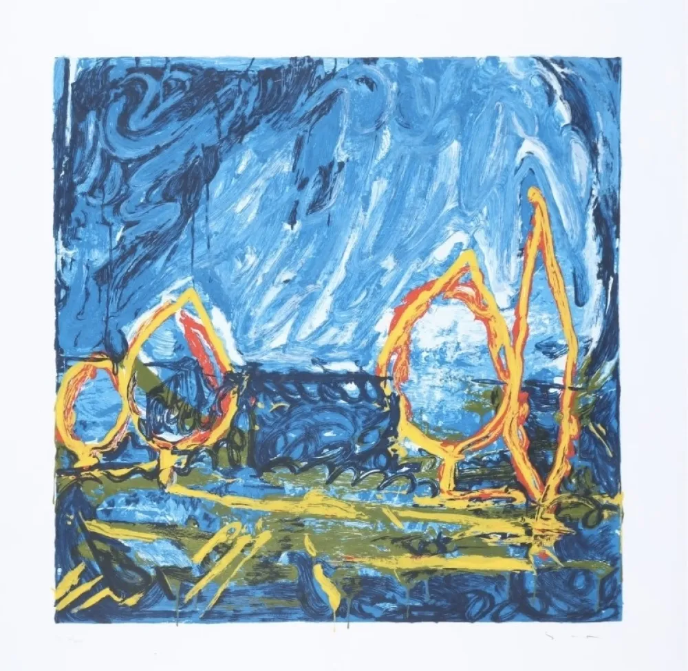 シルクスクリーン Schifano - Mario Schifano (1934–1998) - Esterno - Enamel screen printing - 1996