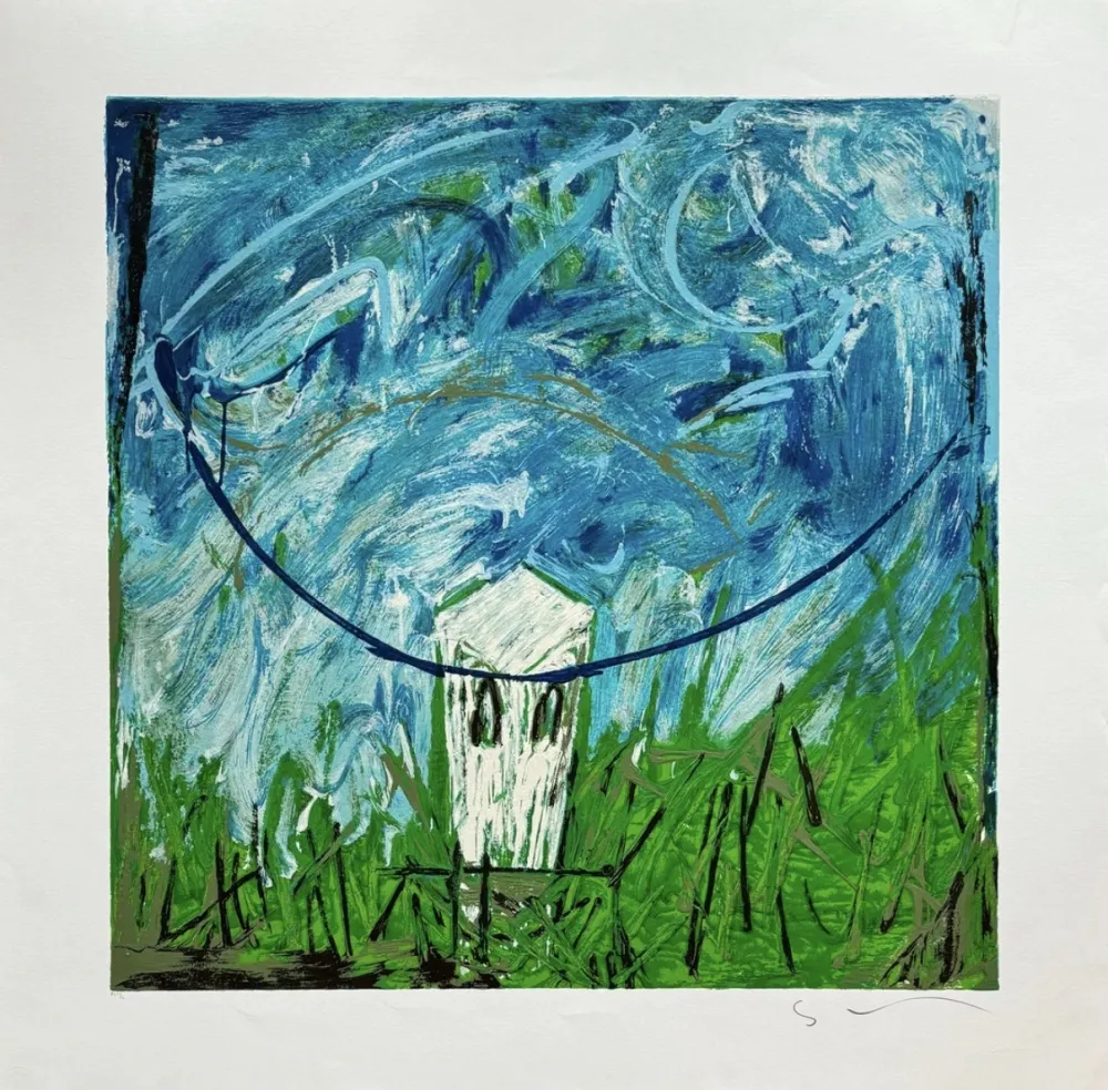 シルクスクリーン Schifano - Mario Schifano (1934–1998) - Grand'angolo - Enamel screen printing - 1988