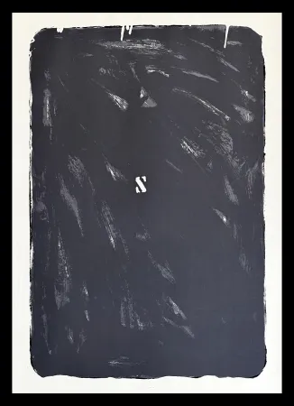 リトグラフ Schifano - Mario Schifano (1934–1998) - Monochrome - Materic serigraphy with enamels on cardboard - 1975