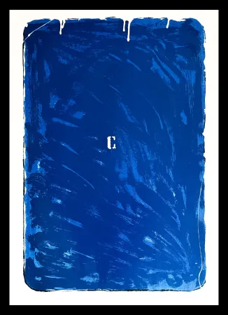 シルクスクリーン Schifano - Mario Schifano (1934–1998) - Monochrome - Materic serigraphy with enamels on cardboard - 1975