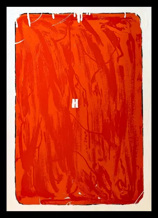 シルクスクリーン Schifano - Mario Schifano (1934–1998) - Monochrome - Materic serigraphy with enamels on cardboard - 1975