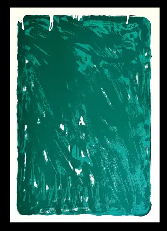 シルクスクリーン Schifano - Mario Schifano (1934–1998) - Monochrome - Materic serigraphy with enamels on cardboard - 1975