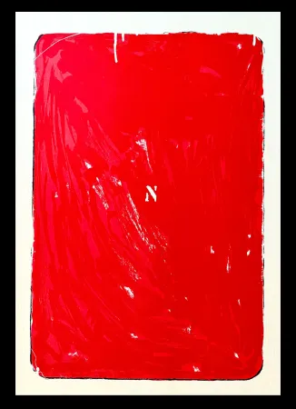 シルクスクリーン Schifano - Mario Schifano (1934–1998) - Monochrome - Materic serigraphy with enamels on cardboard - 1975