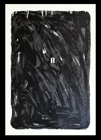 シルクスクリーン Schifano - Mario Schifano (1934–1998) - Monochrome - Materic serigraphy with enamels on cardboard - 1975