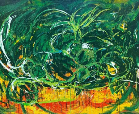 シルクスクリーン Schifano - Mario Schifano (1934–1998) – Natura – Enamel screen printing, 38-colour printing on Magnani di Pescia paper – 1988