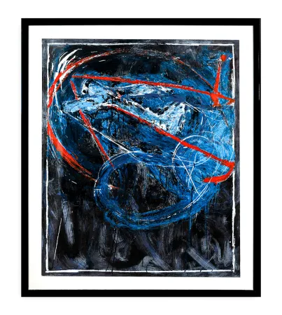 シルクスクリーン Schifano - Mario Schifano ( 1934 - 1998 ) - NAVIGATORE NOTTURNO - Enamel screen print in 45 colors on Magnani paper - 1989