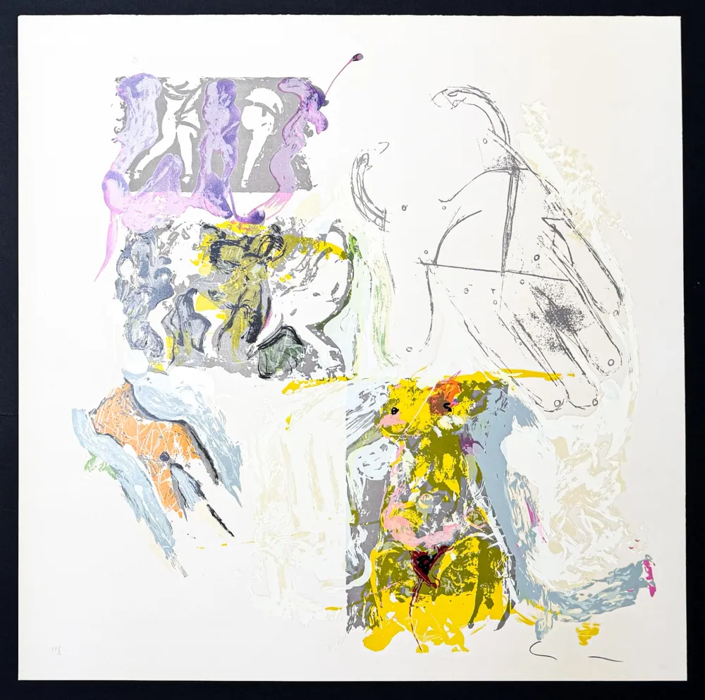 リトグラフ Schifano - Mario Schifano (1934–1998) – Sensuale – Lithograph with screen printing on paper – 1988