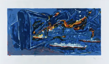 シルクスクリーン Schifano - Mario Schifano (1934–1998) – Stand-by – Enamel screen printing – 1996