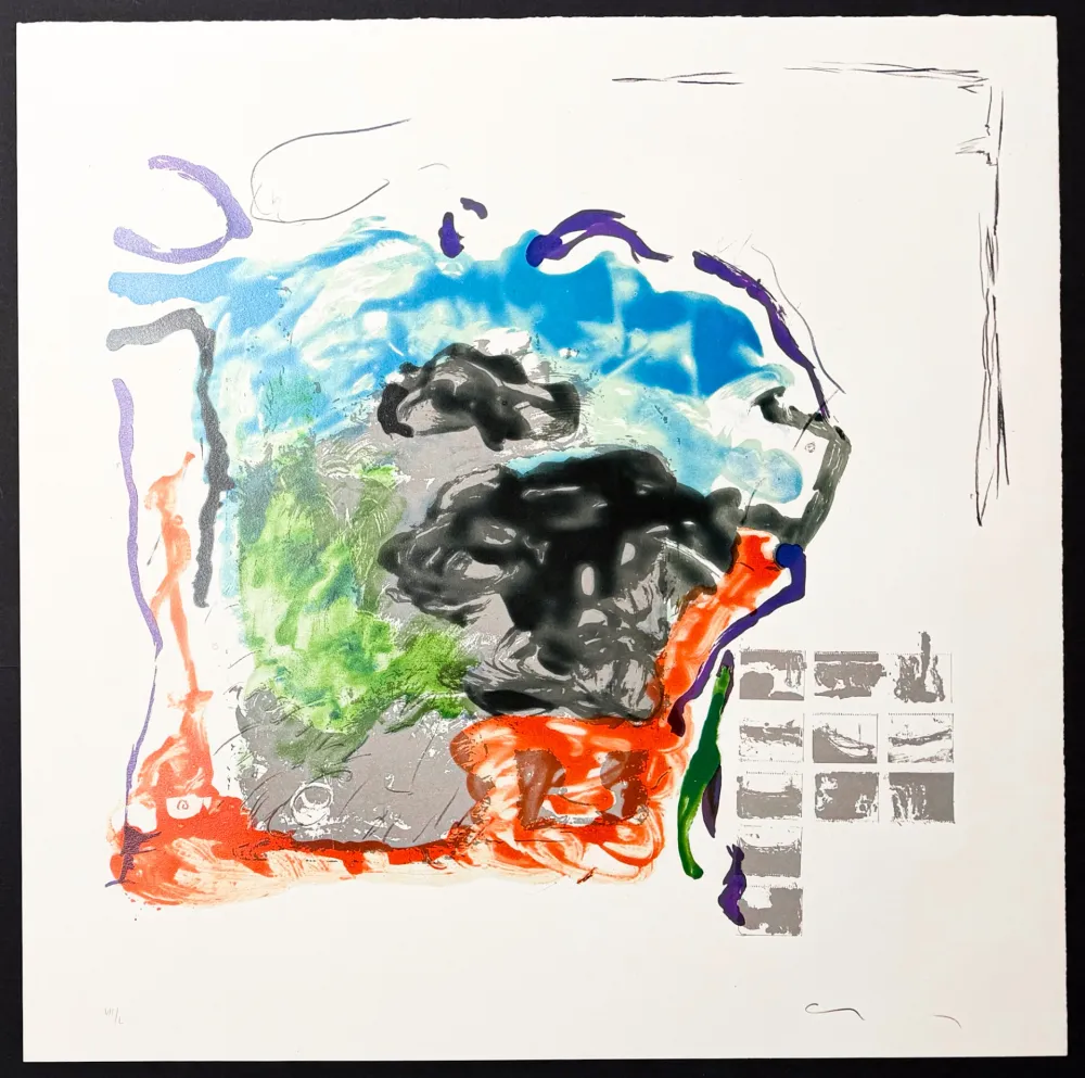 リトグラフ Schifano - Mario Schifano (1934–1998) – Vedute ininterrotte – Lithograph with screen printing on paper – 1988