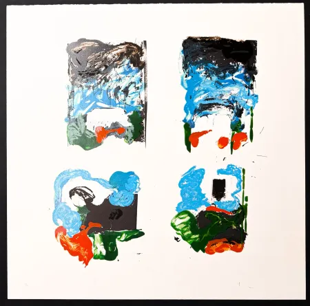 リトグラフ Schifano - Mario Schifano (1934–1998) - Vedute interrotte - Lithograph with screen printing on paper - 1988