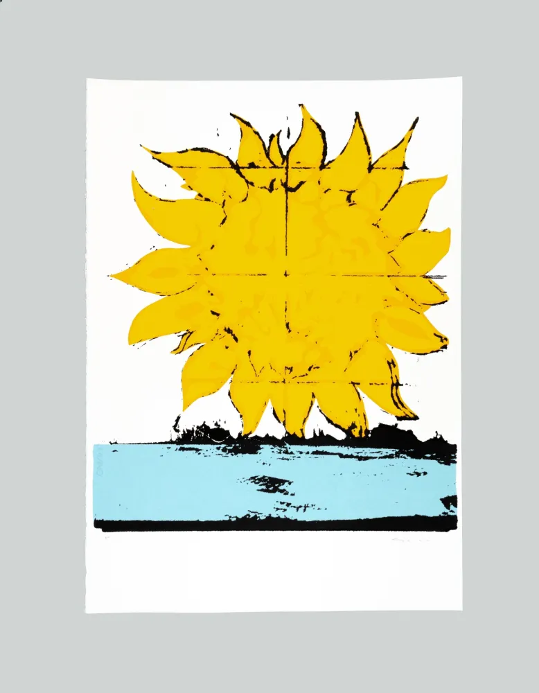 シルクスクリーン Schifano - O sole mio