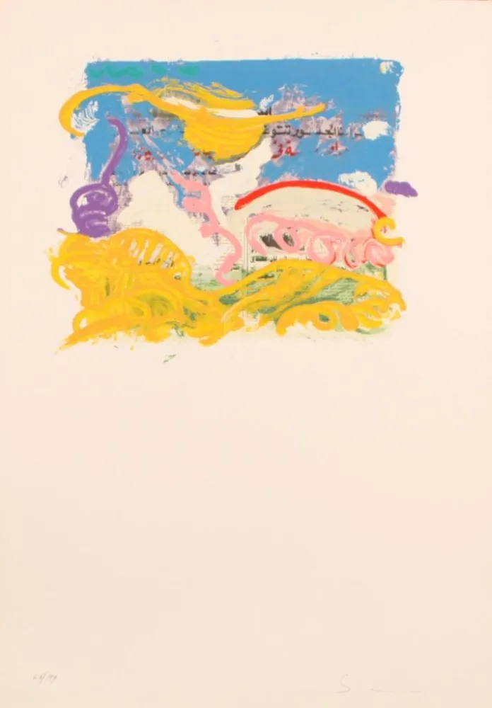 シルクスクリーン Schifano - SENZA TITOLO