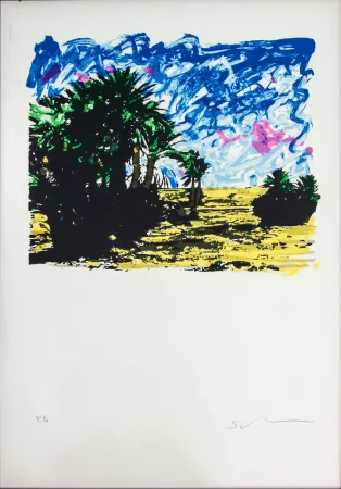 リトグラフ Schifano - SENZA TITOLO