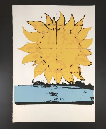 シルクスクリーン Schifano - SOLE MIO