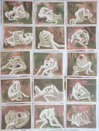 リトグラフ Schilling - Suite érotique