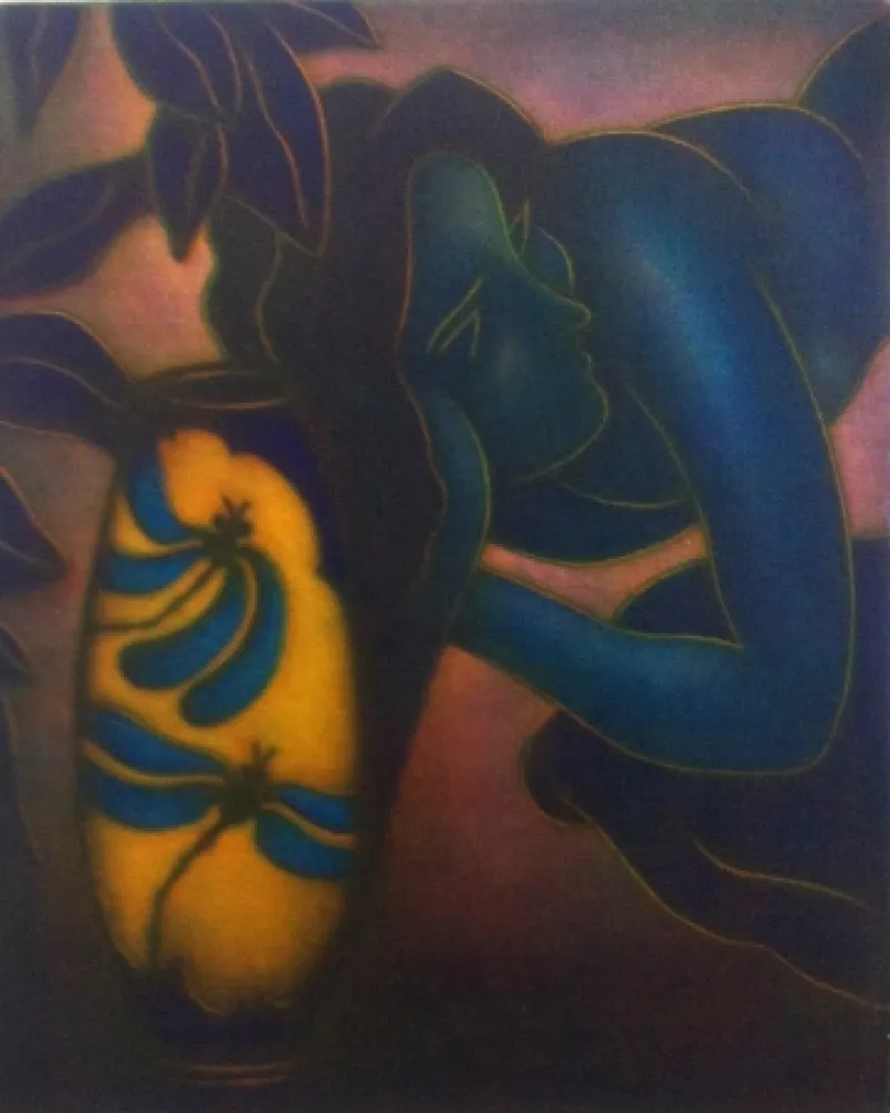 メゾチント彫法 Schkolnyk -  Hommage à Gauguin