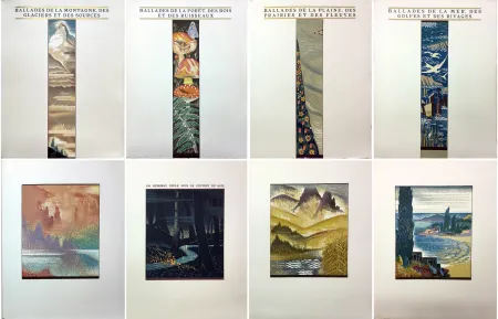 挿絵入り本 Schmied - Paul Fort : LES BALLADES FRANÇAISES. Montagne, Forêt, plaine, mer (1927)‎ 