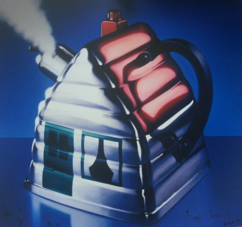 シルクスクリーン Scholte - Casa Rosso