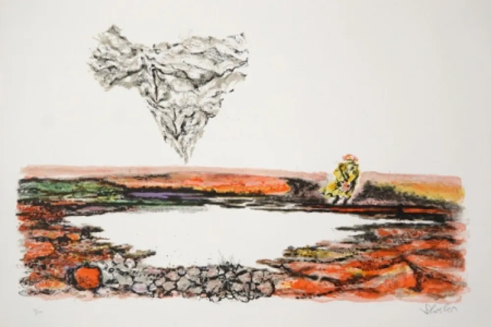 リトグラフ Schreiber - The Thinker