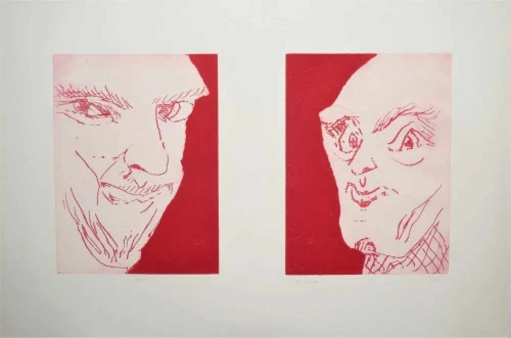 彫版 Schütte - Alte Freunde (Old friends)