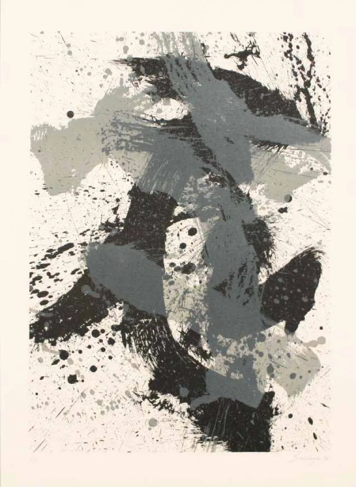 リトグラフ Scialoja - GEOGRAFIA