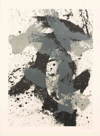 リトグラフ Scialoja - GEOGRAFIA