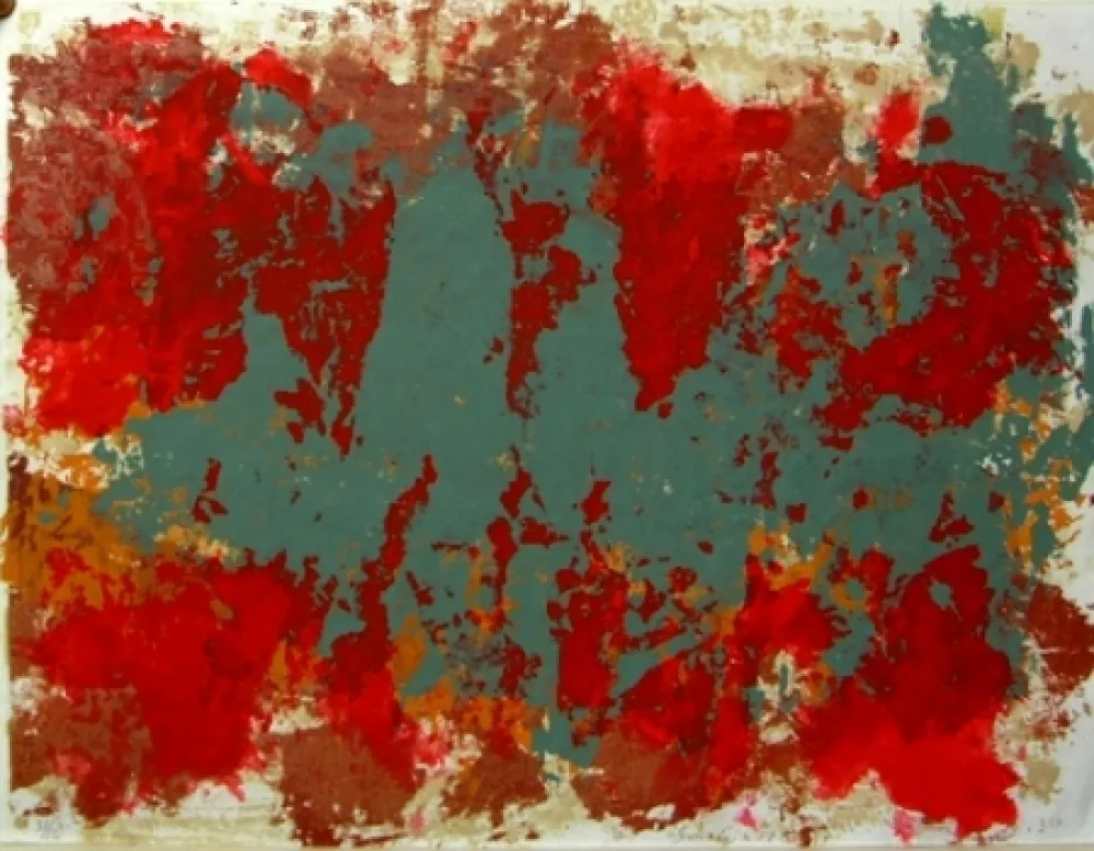 リトグラフ Scialoja - Senza titolo