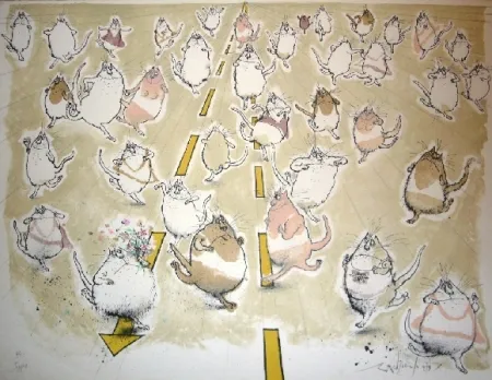 リトグラフ Searle - Joggers