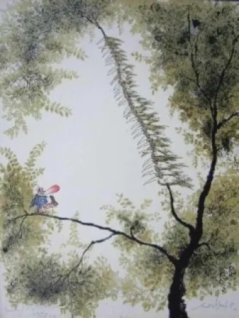 リトグラフ Searle - The clown