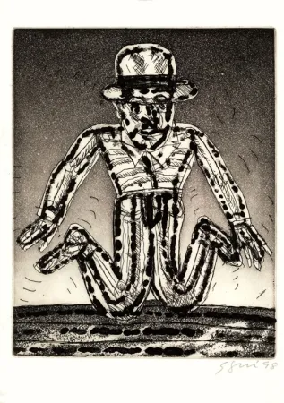 エッチングと　アクチアント Segui - Autoportrait 