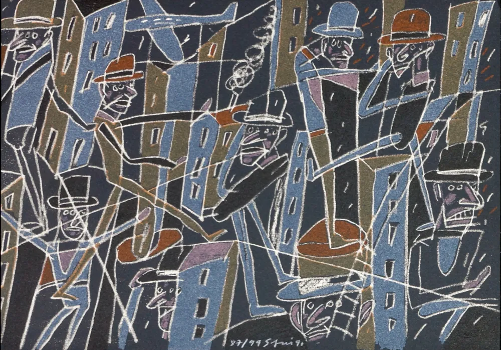 リトグラフ Segui - Le froid bleu des contre nuits 6