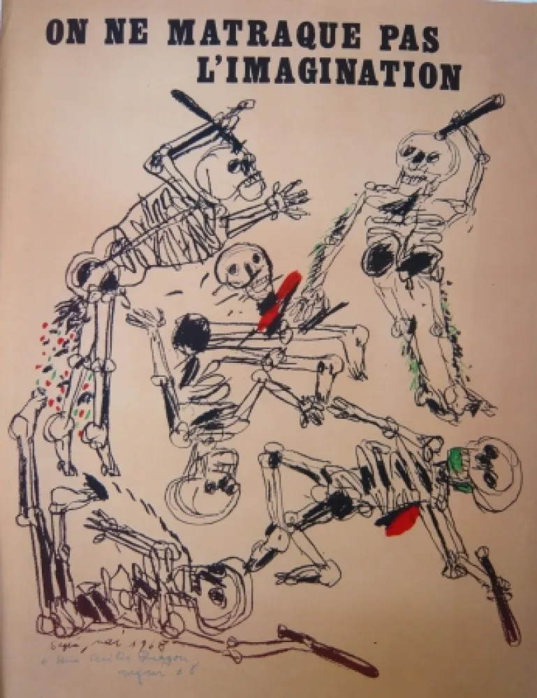 リトグラフ Segui - On ne matraque pas l'imagination