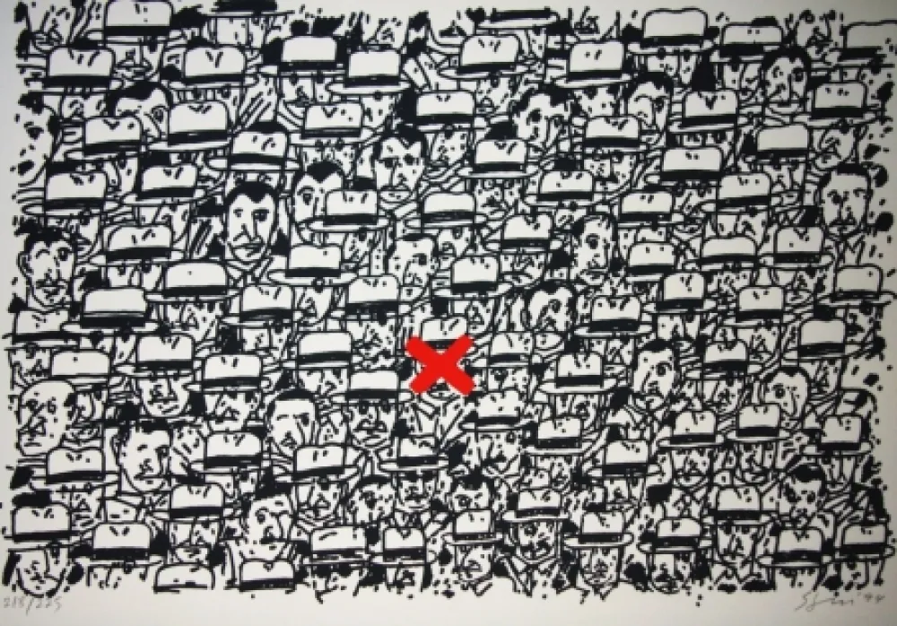 リトグラフ Segui - Pour le peuple africain