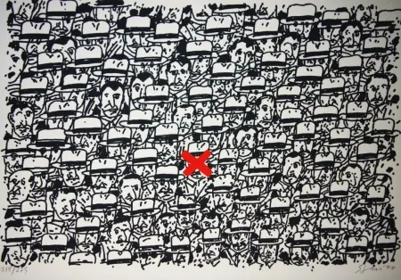 リトグラフ Segui - Pour le peuple africain