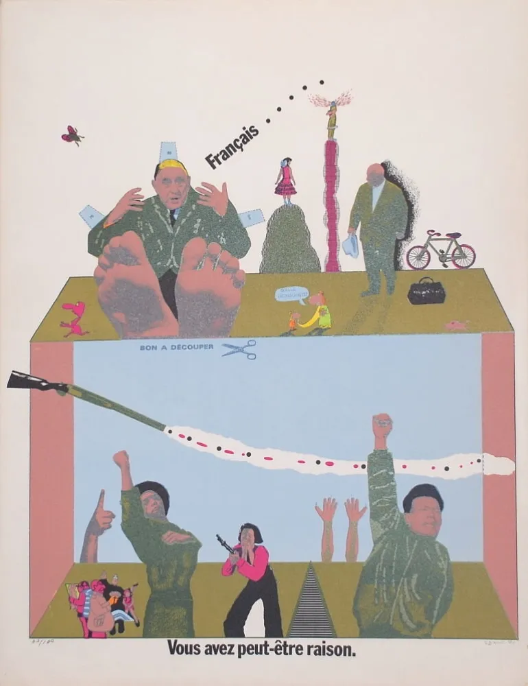 リトグラフ Segui - Sans Démagogie