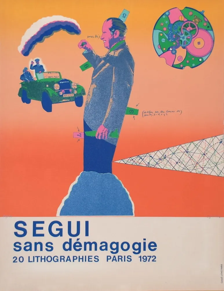 リトグラフ Segui - Sans Démagogie